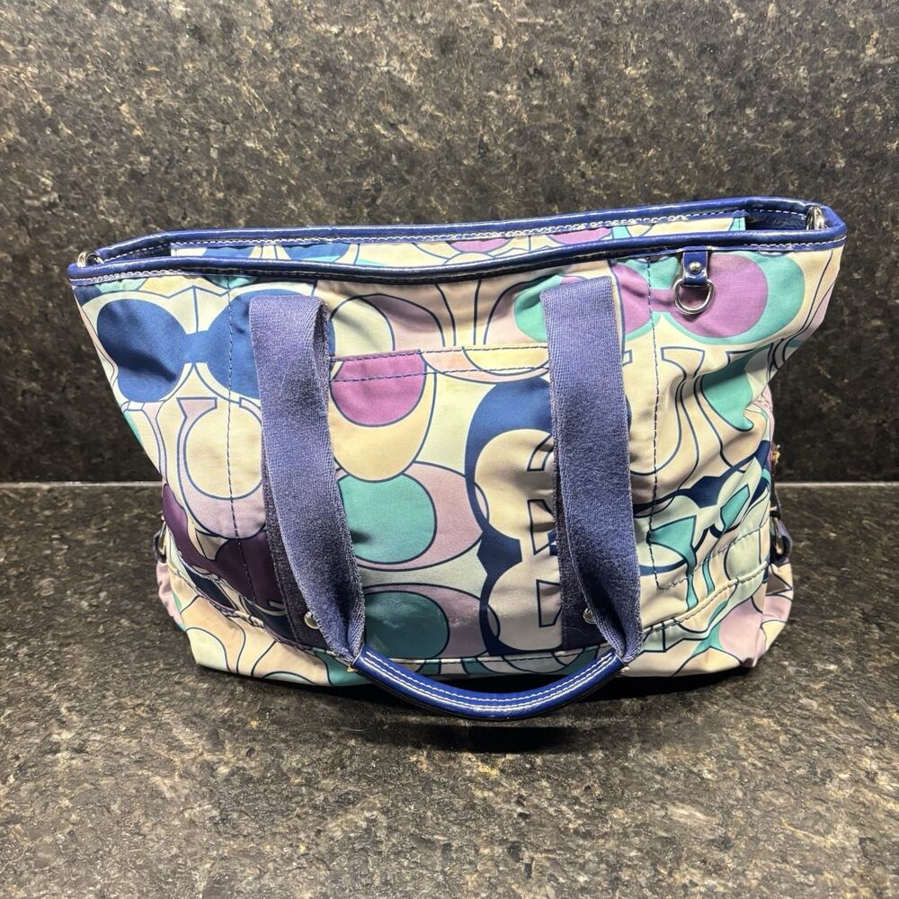 COACH KYRA SCARF PRINT TOTE DAISY #17178